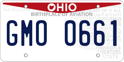 OH license plate GMO0661