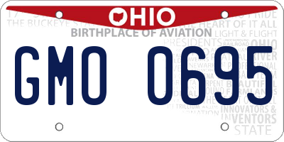OH license plate GMO0695