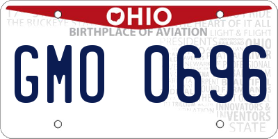 OH license plate GMO0696