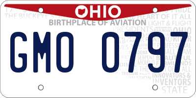 OH license plate GMO0797