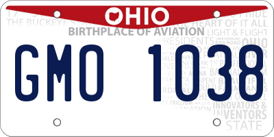 OH license plate GMO1038