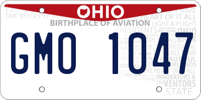 OH license plate GMO1047