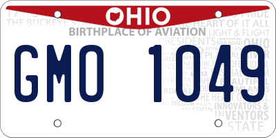 OH license plate GMO1049