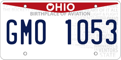 OH license plate GMO1053