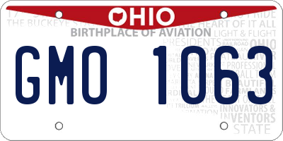 OH license plate GMO1063