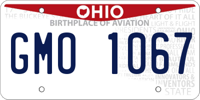 OH license plate GMO1067