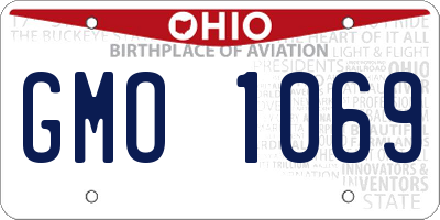 OH license plate GMO1069