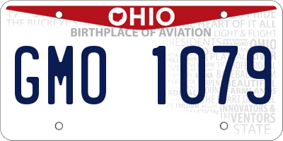 OH license plate GMO1079