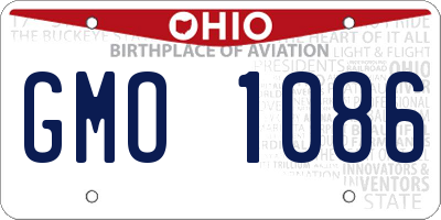 OH license plate GMO1086