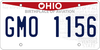 OH license plate GMO1156