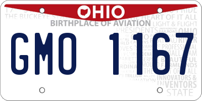 OH license plate GMO1167
