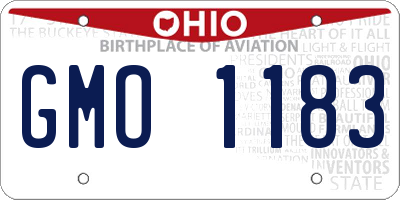 OH license plate GMO1183
