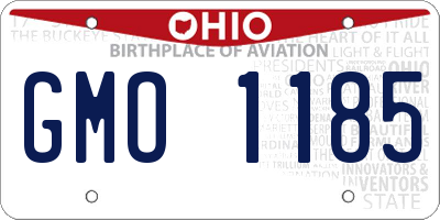 OH license plate GMO1185