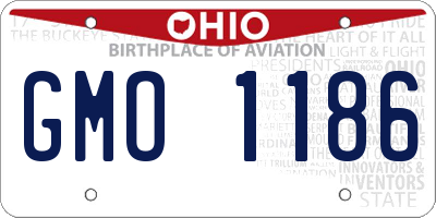 OH license plate GMO1186