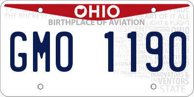 OH license plate GMO1190