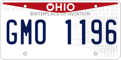 OH license plate GMO1196