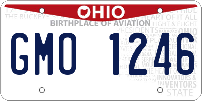 OH license plate GMO1246
