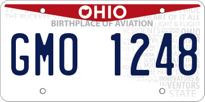 OH license plate GMO1248
