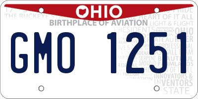 OH license plate GMO1251
