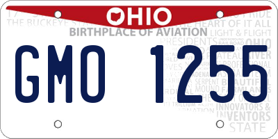OH license plate GMO1255