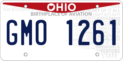 OH license plate GMO1261