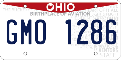 OH license plate GMO1286