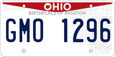 OH license plate GMO1296