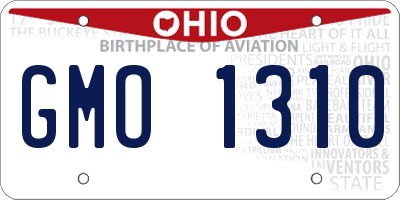 OH license plate GMO1310