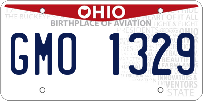 OH license plate GMO1329