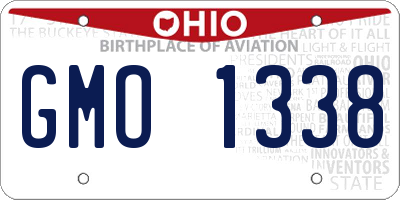 OH license plate GMO1338