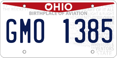 OH license plate GMO1385