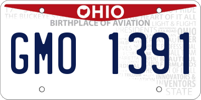 OH license plate GMO1391