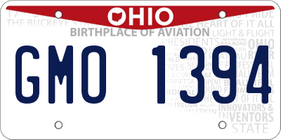 OH license plate GMO1394