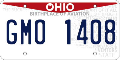 OH license plate GMO1408