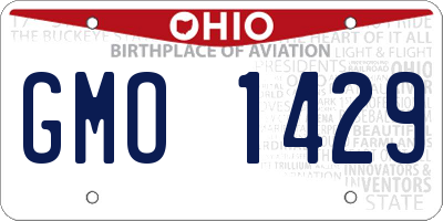 OH license plate GMO1429