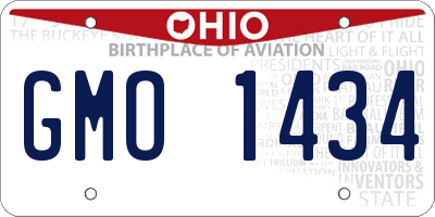 OH license plate GMO1434