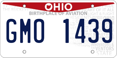 OH license plate GMO1439