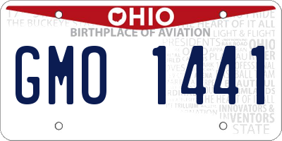 OH license plate GMO1441
