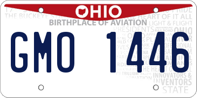OH license plate GMO1446