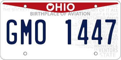 OH license plate GMO1447