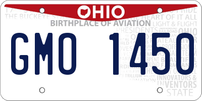 OH license plate GMO1450