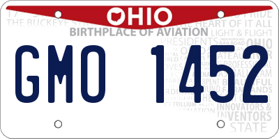 OH license plate GMO1452