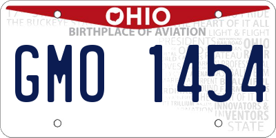 OH license plate GMO1454