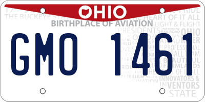 OH license plate GMO1461