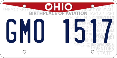OH license plate GMO1517