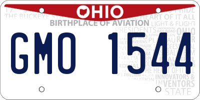 OH license plate GMO1544