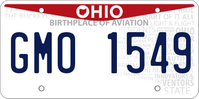 OH license plate GMO1549