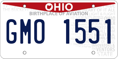OH license plate GMO1551