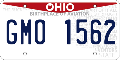 OH license plate GMO1562