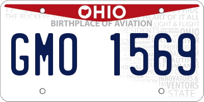 OH license plate GMO1569